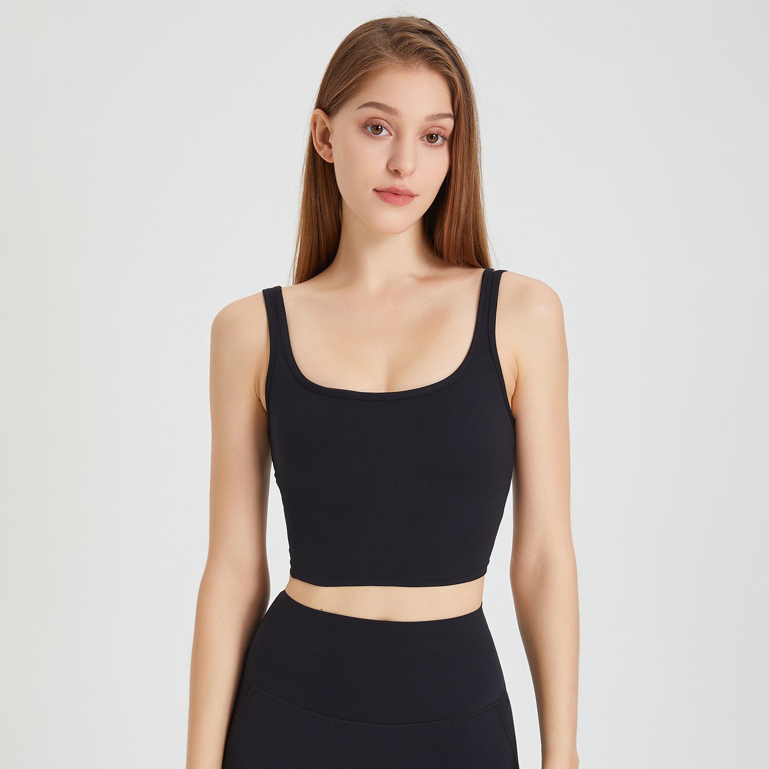 Shaping One-Piece Sports Bra – Double Shoulder Strap Gathered Yoga Underwear-Ayla Boutique: Find Your Perfect Sports Bra-Ayla Boutique