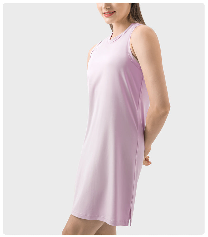 Spring/Summer Sleeveless Dresses & Yoga Tops-High-Performance Women's Sport Skirts - Trendy and Functional-Ayla Boutique