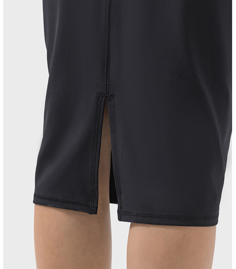 Double Slit Sheath Skirt: Casual To Work & Evening-High-Performance Women's Sport Skirts - Trendy and Functional-Ayla Boutique