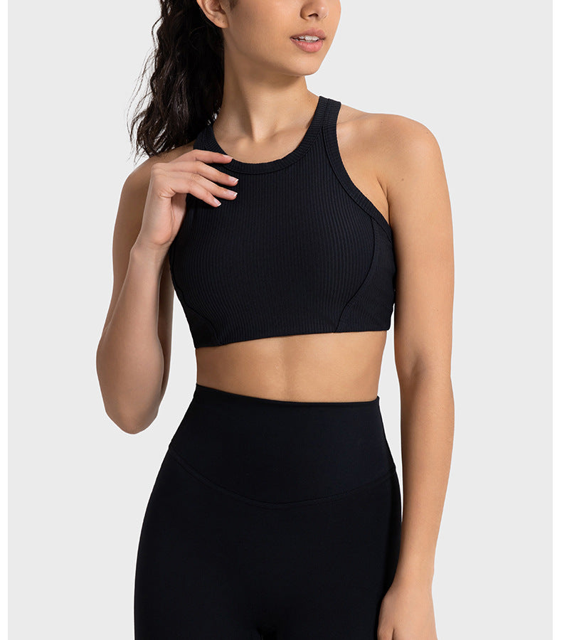 Ribbed Turtleneck Sports Bra: Support & Comfort For Workouts-Ayla Boutique: Find Your Perfect Sports Bra-Ayla Boutique