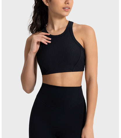 Ribbed Turtleneck Sports Bra: Support & Comfort For Workouts-Ayla Boutique: Find Your Perfect Sports Bra-Ayla Boutique