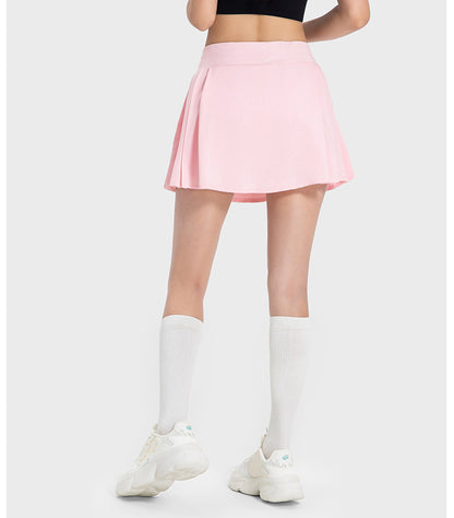 Water-Cooled Pleated Yoga Skort: Quick-Dry, Built-In Shorts & Slim Fit-High-Performance Women's Sport Skirts - Trendy and Functional-Ayla Boutique