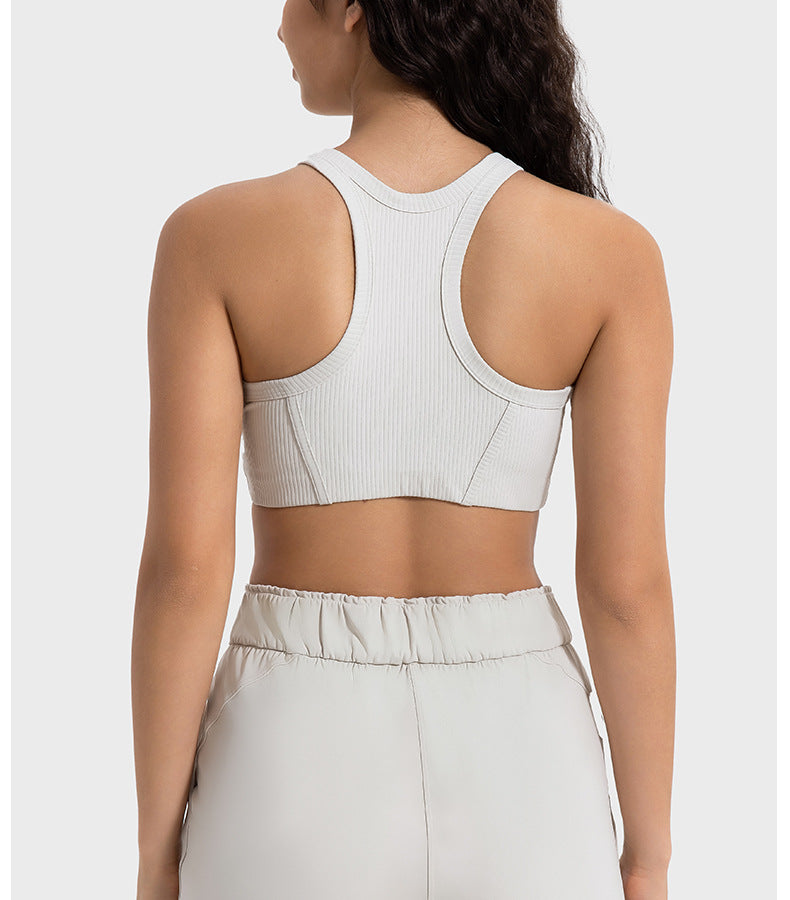 Ribbed Turtleneck Sports Bra: Support & Comfort For Workouts-Ayla Boutique: Find Your Perfect Sports Bra-Ayla Boutique