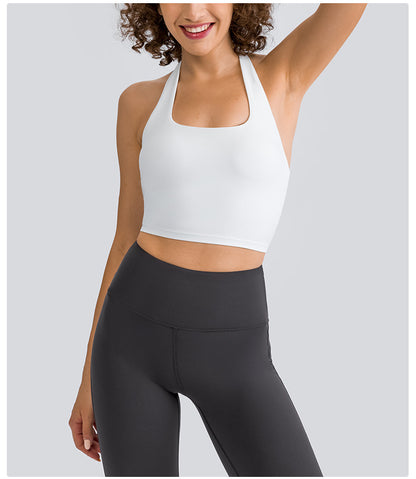 Halter Neck Sports Bra: Comfort & Freedom Of Movement-Halter Neck Sports Bra | Backless Gym Crop Top | Ayla-Ayla Boutique