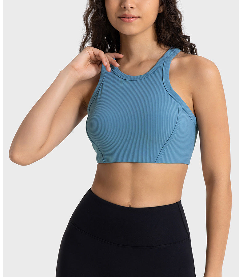 Ribbed Turtleneck Sports Bra: Support & Comfort For Workouts-Ayla Boutique: Find Your Perfect Sports Bra-Ayla Boutique
