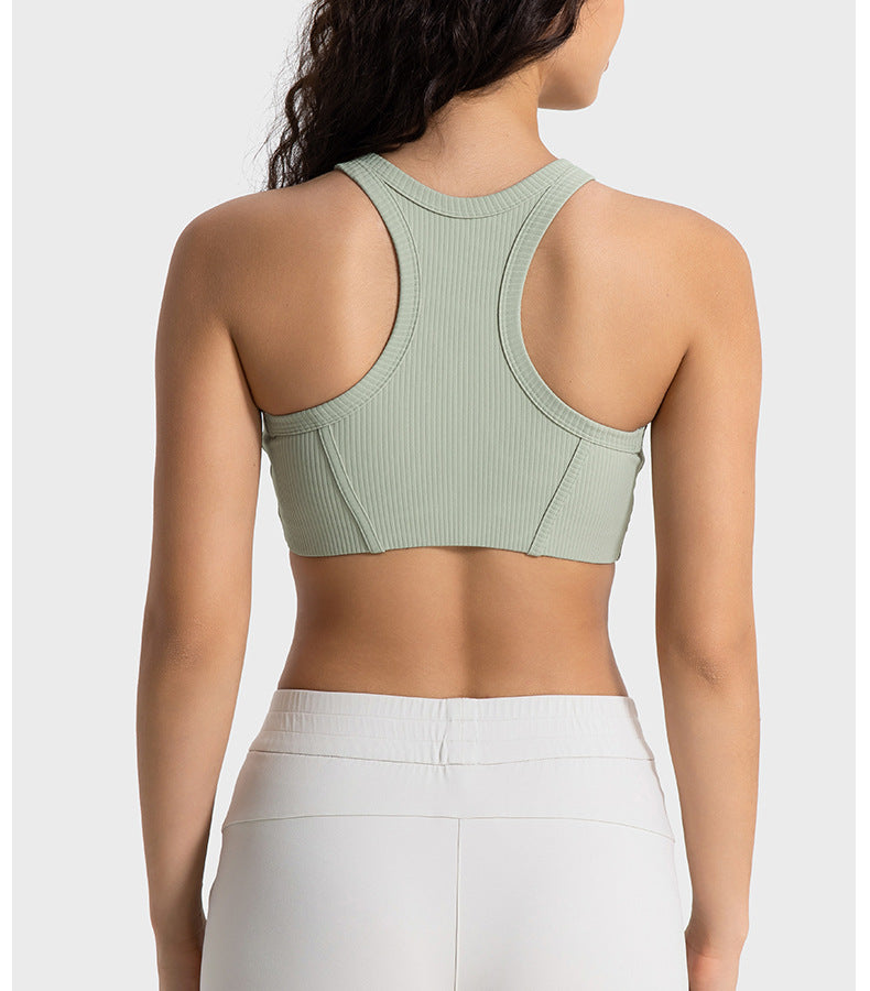 Ribbed Turtleneck Sports Bra: Support & Comfort For Workouts-Ayla Boutique: Find Your Perfect Sports Bra-Ayla Boutique