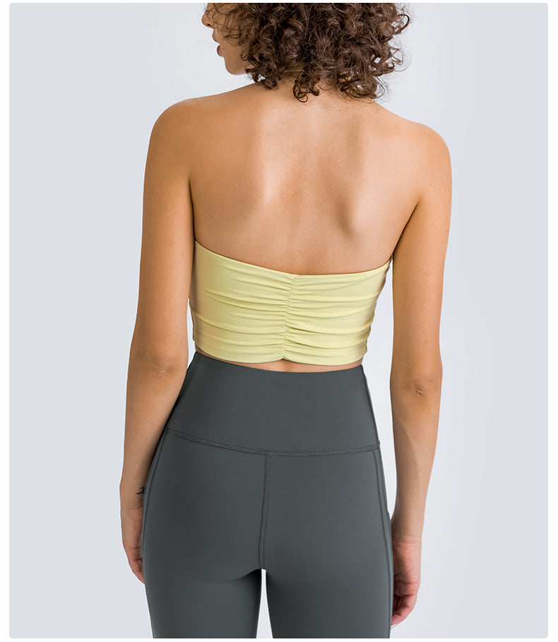 Halter Neck Sports Bra: Comfort & Freedom Of Movement-Halter Neck Sports Bra | Backless Gym Crop Top | Ayla-Ayla Boutique