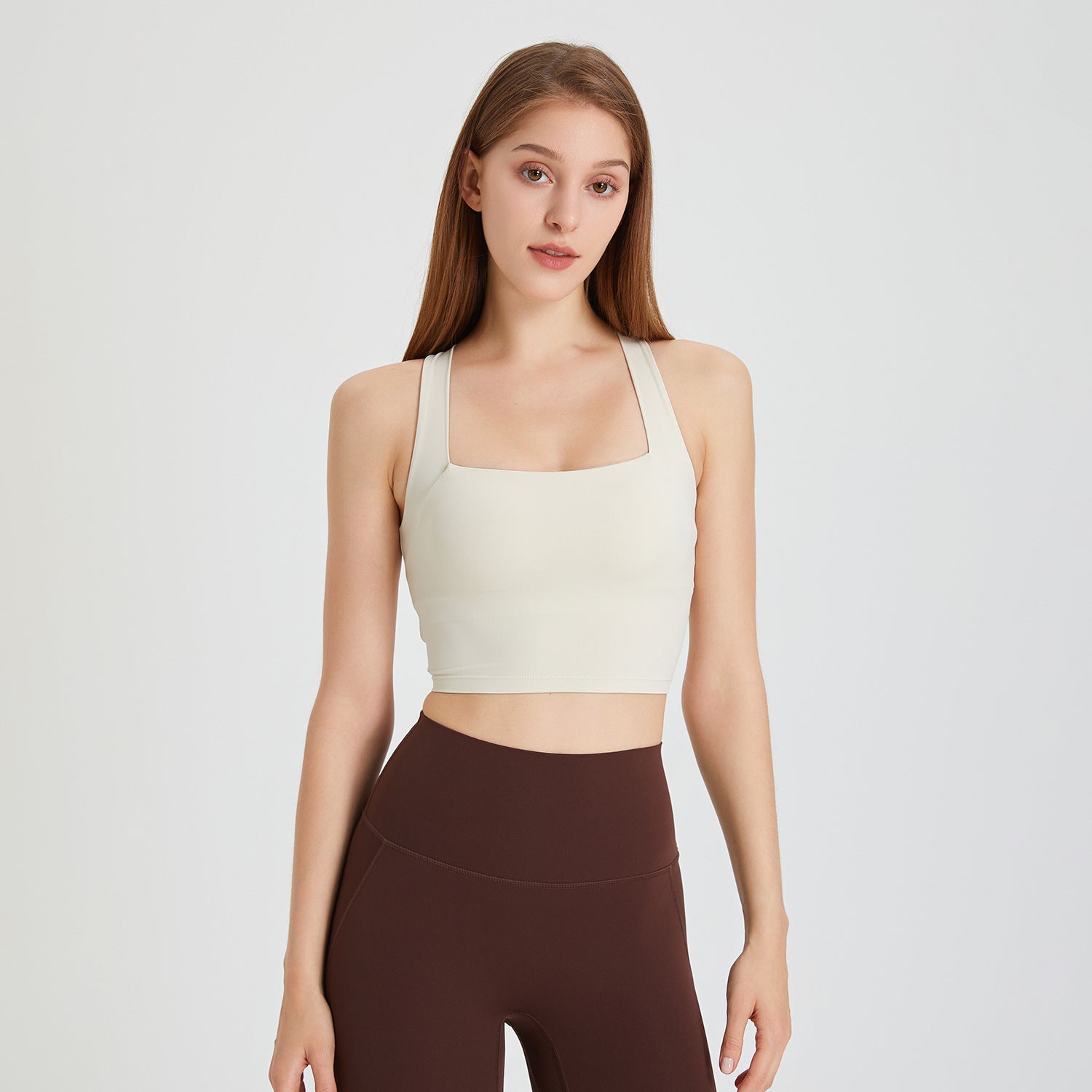 Nude Feel Seamless Shockproof Sports Bra – Beauty Back Cross Vest For Running And Yoga-Ayla Boutique: Find Your Perfect Sports Bra-Ayla Boutique