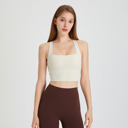 Nude Feel Seamless Shockproof Sports Bra – Beauty Back Cross Vest For Running And Yoga-Ayla Boutique: Find Your Perfect Sports Bra-Ayla Boutique