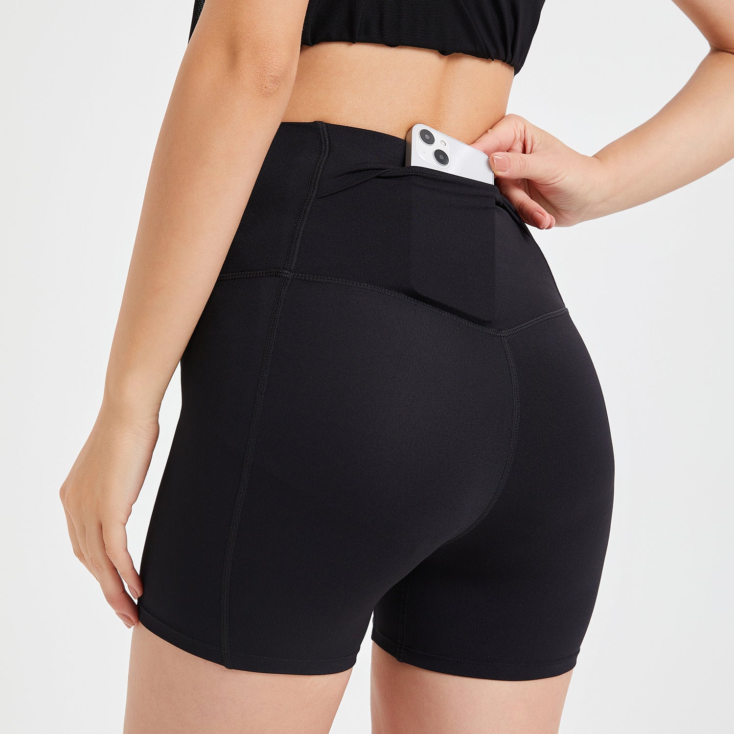 High Waist Back Pocket Hip Lift Cloud Sense Yoga Shorts-Ayla Australia | Hip Lift Cloud Sense Yoga Shorts Women-Ayla Boutique