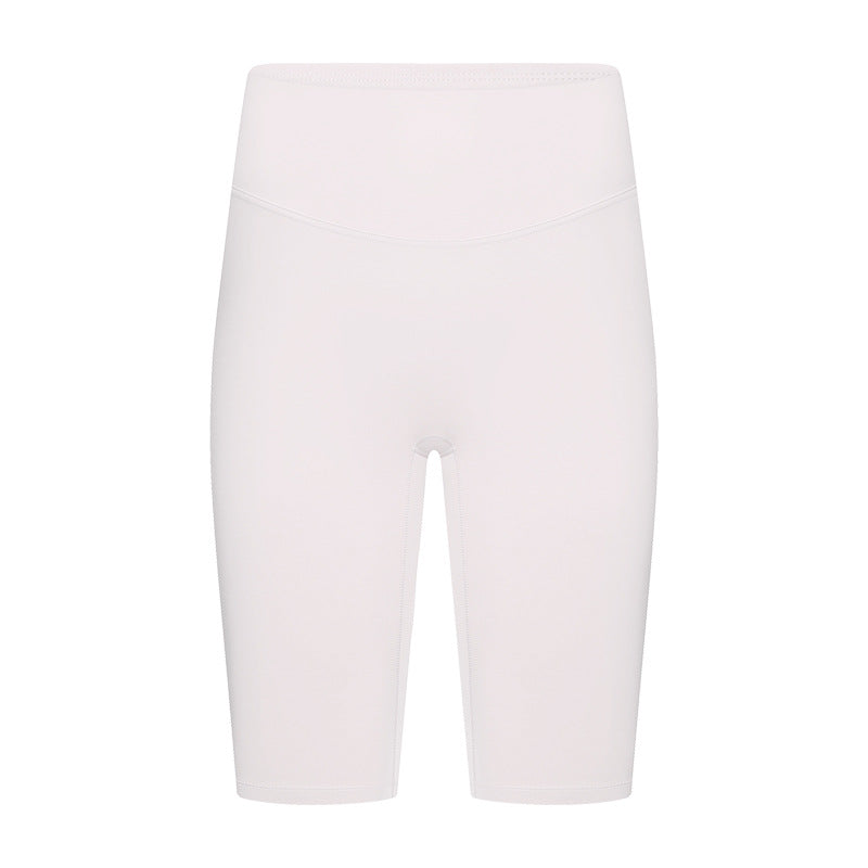 Stretchy yoga shorts front view