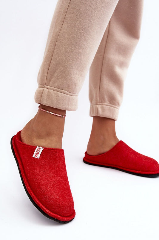 red slippers front view