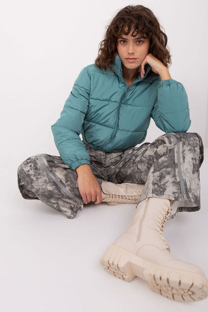 blue long sleeve jacket alternate angle