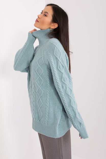 black long sleeve turtleneck turtleneck side view