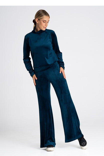 blue tracksuit trousers front view