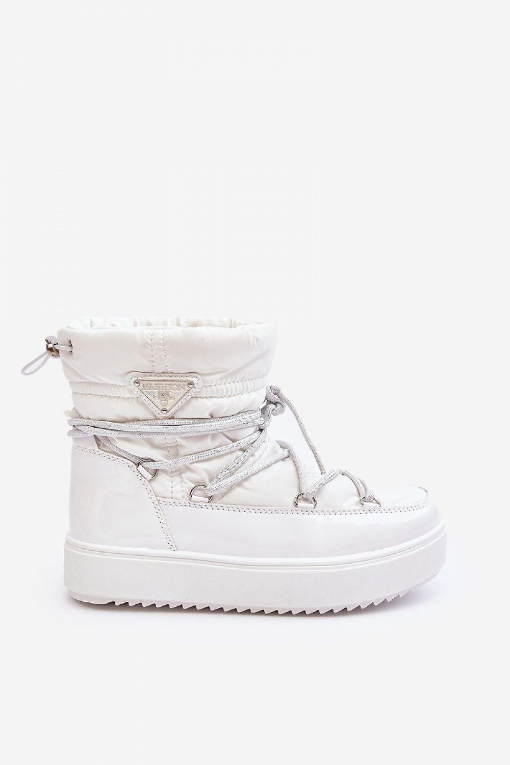 white lace snow boots alternate angle