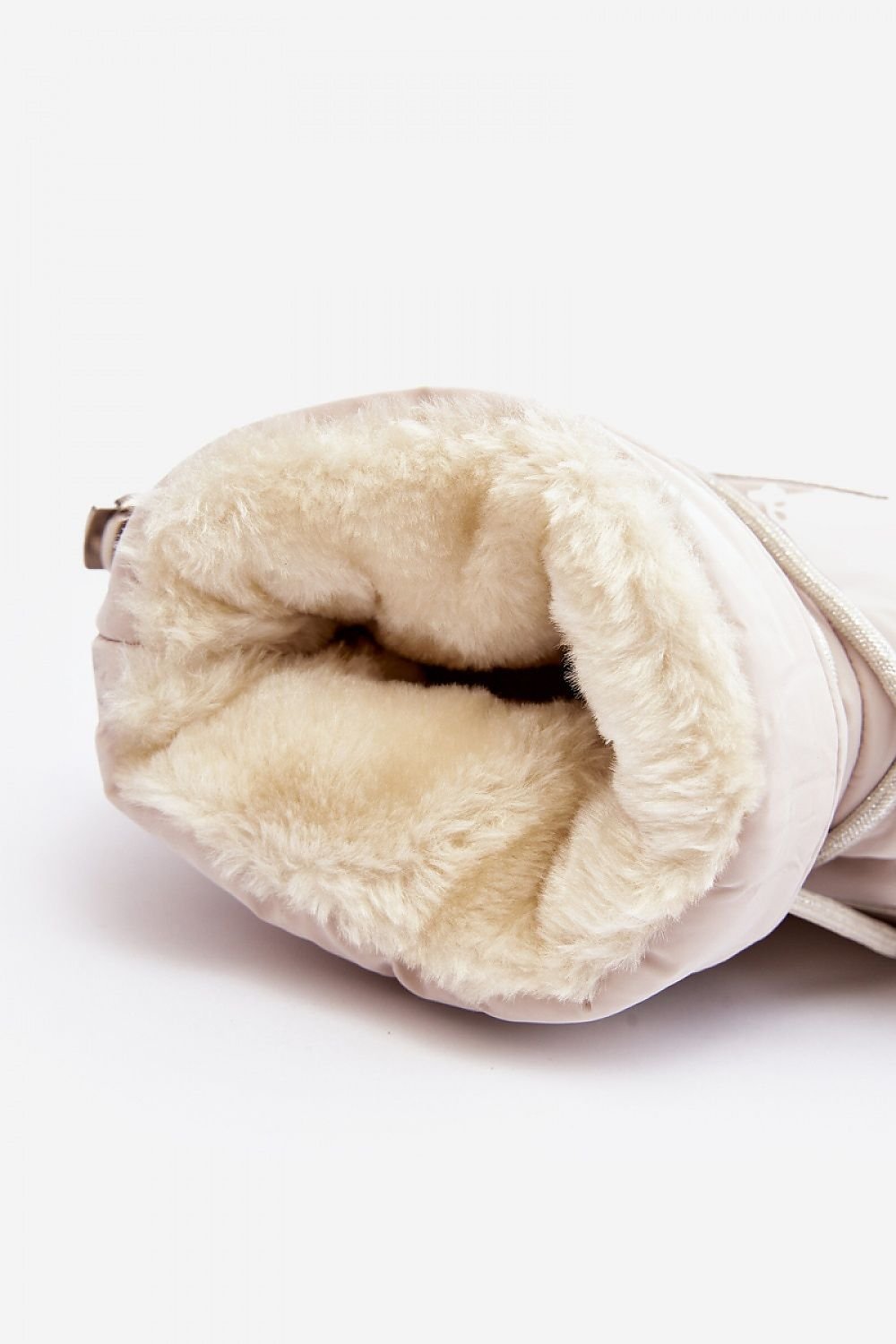 white lace snow boots view 6