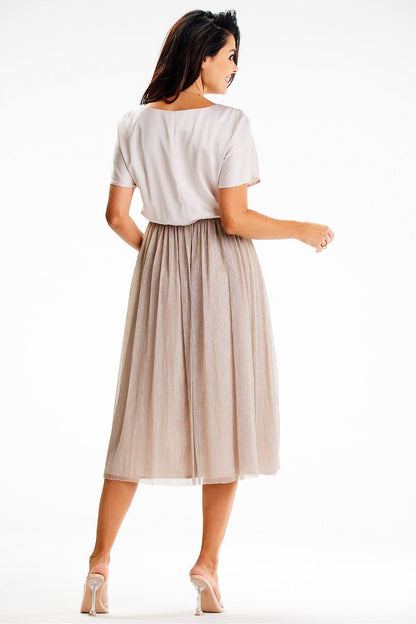 green wrap satin evening dress view 13