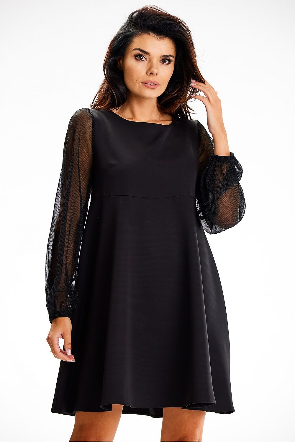 black evening dress front view