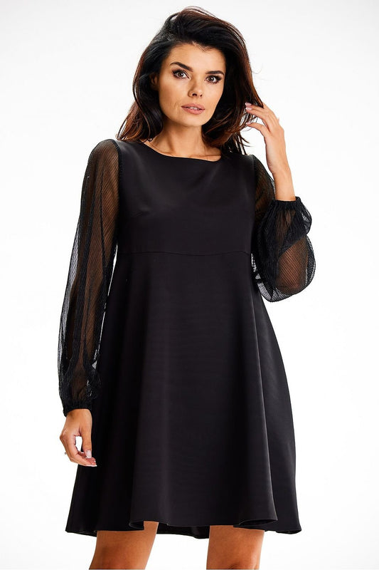 black evening dress front view