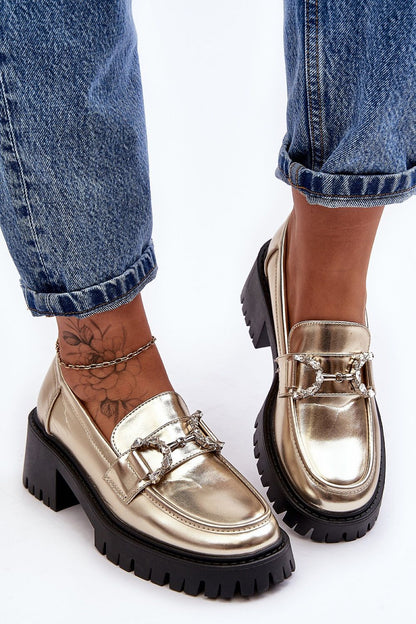 grey heeled low shoes side view