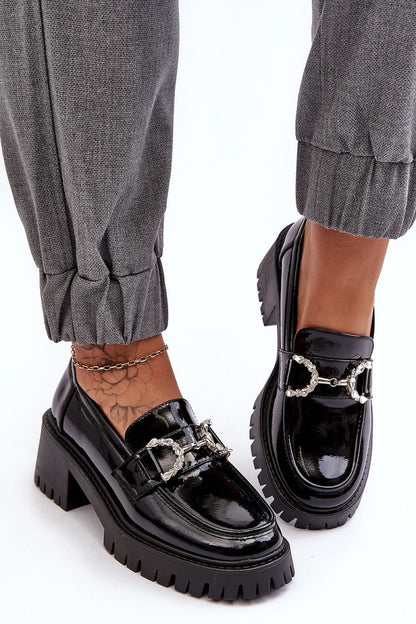 grey heeled low shoes view 11