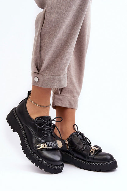 grey lace low shoes back view