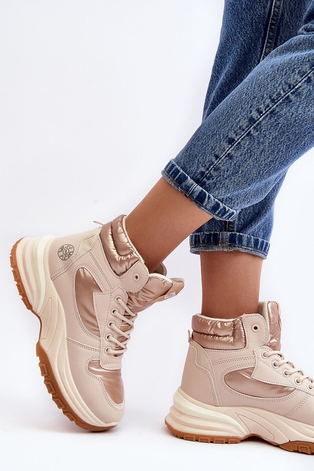 beige trapper shoes alternate angle