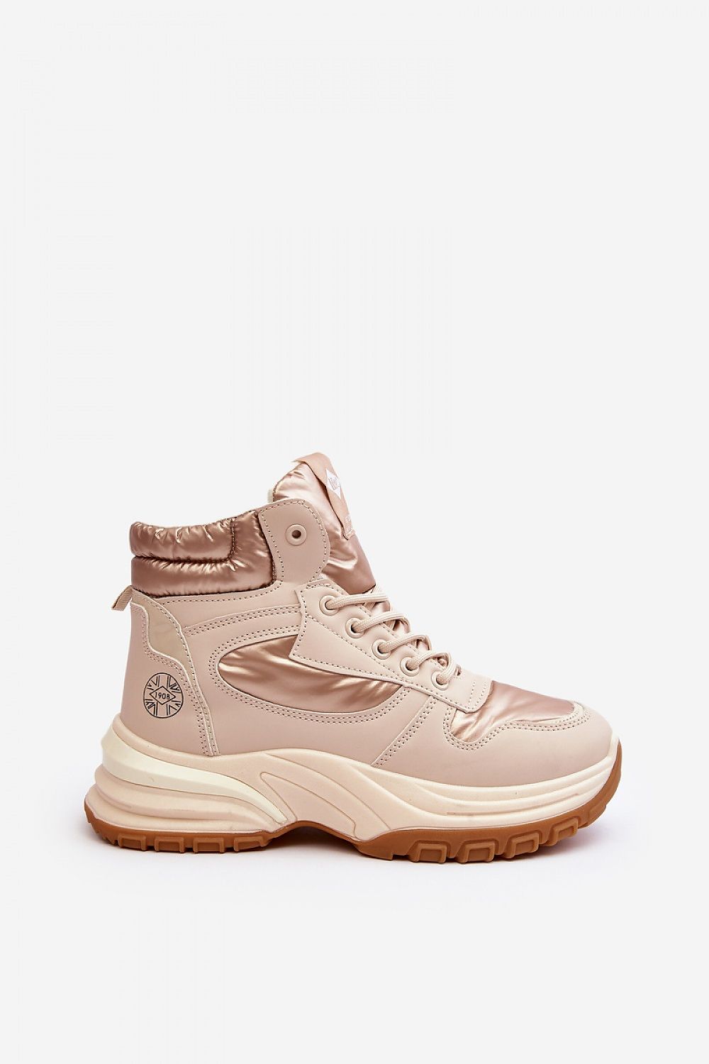 beige trapper shoes detail view