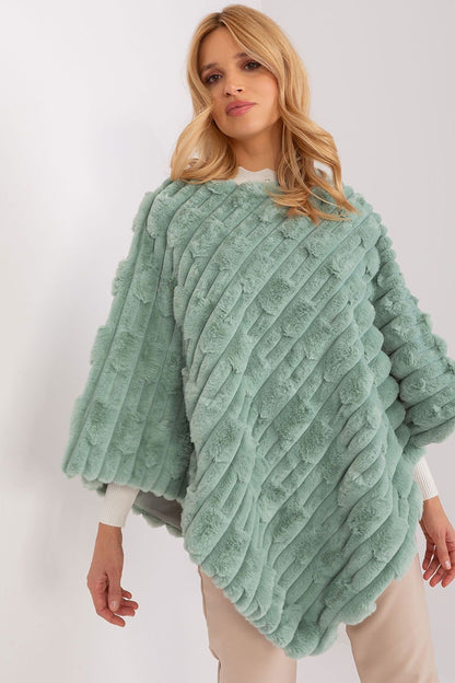 green poncho front view