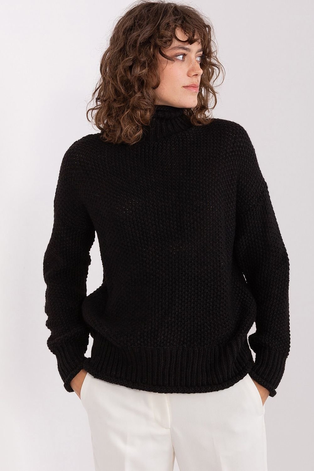 beige long sleeve turtleneck turtleneck view 9