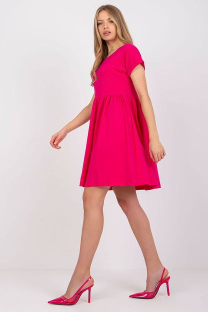 Women's Pink, Violet, and Red Daydress side view