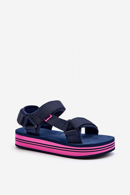 navy blue sandals alternate angle