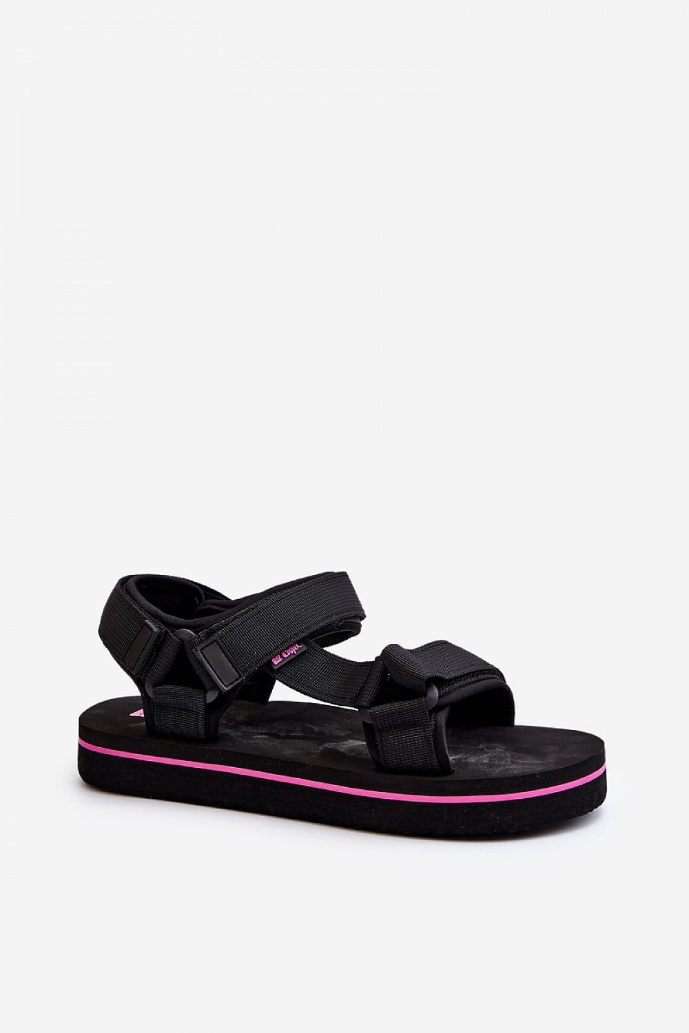 black sandals alternate angle