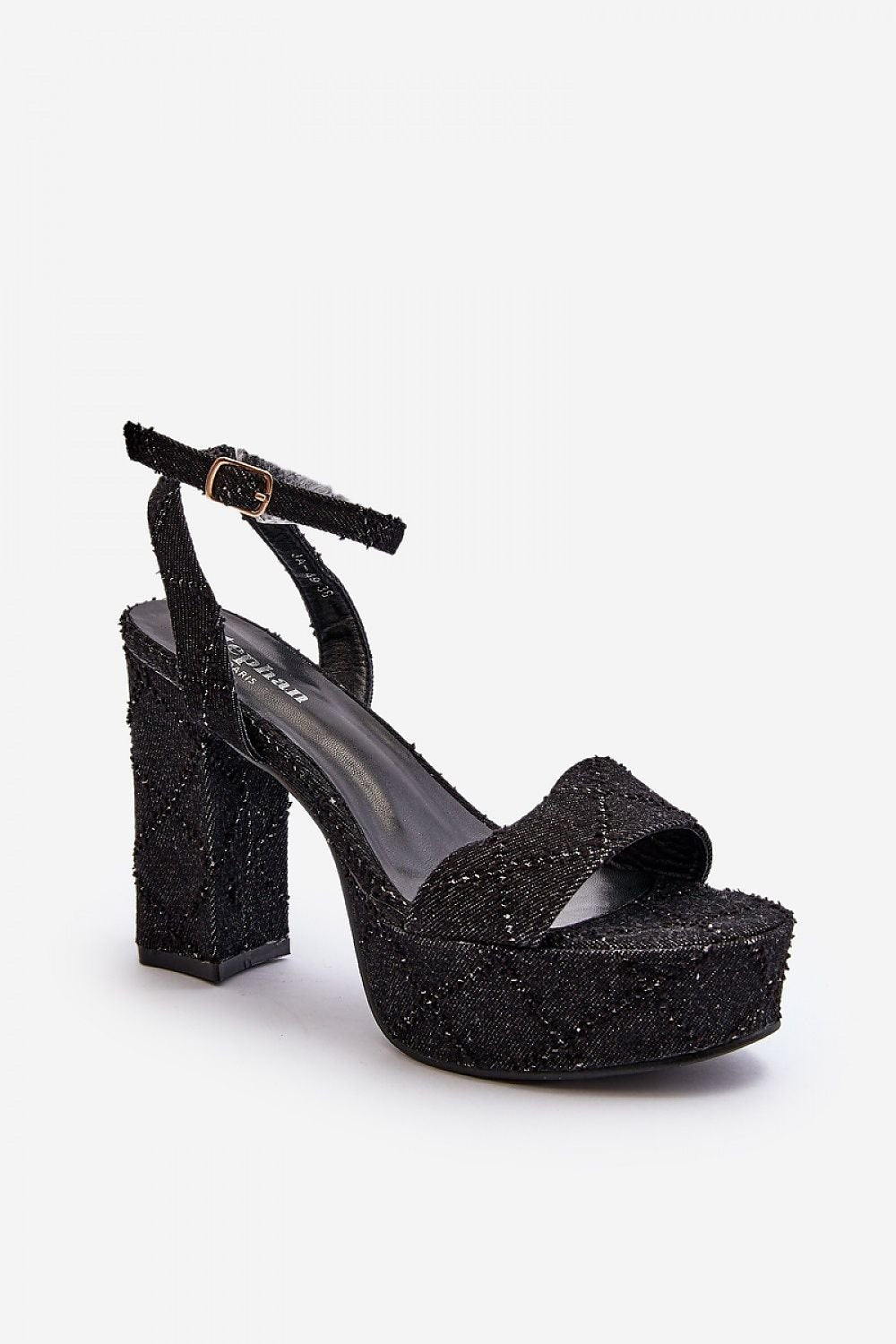 black heel sandals alternate angle