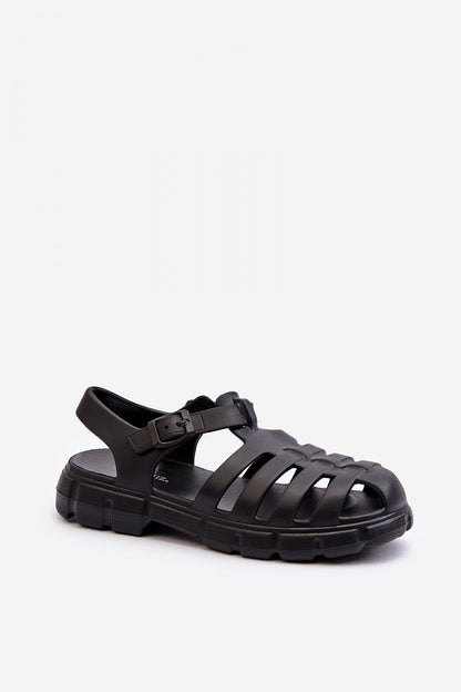 black sandals alternate angle