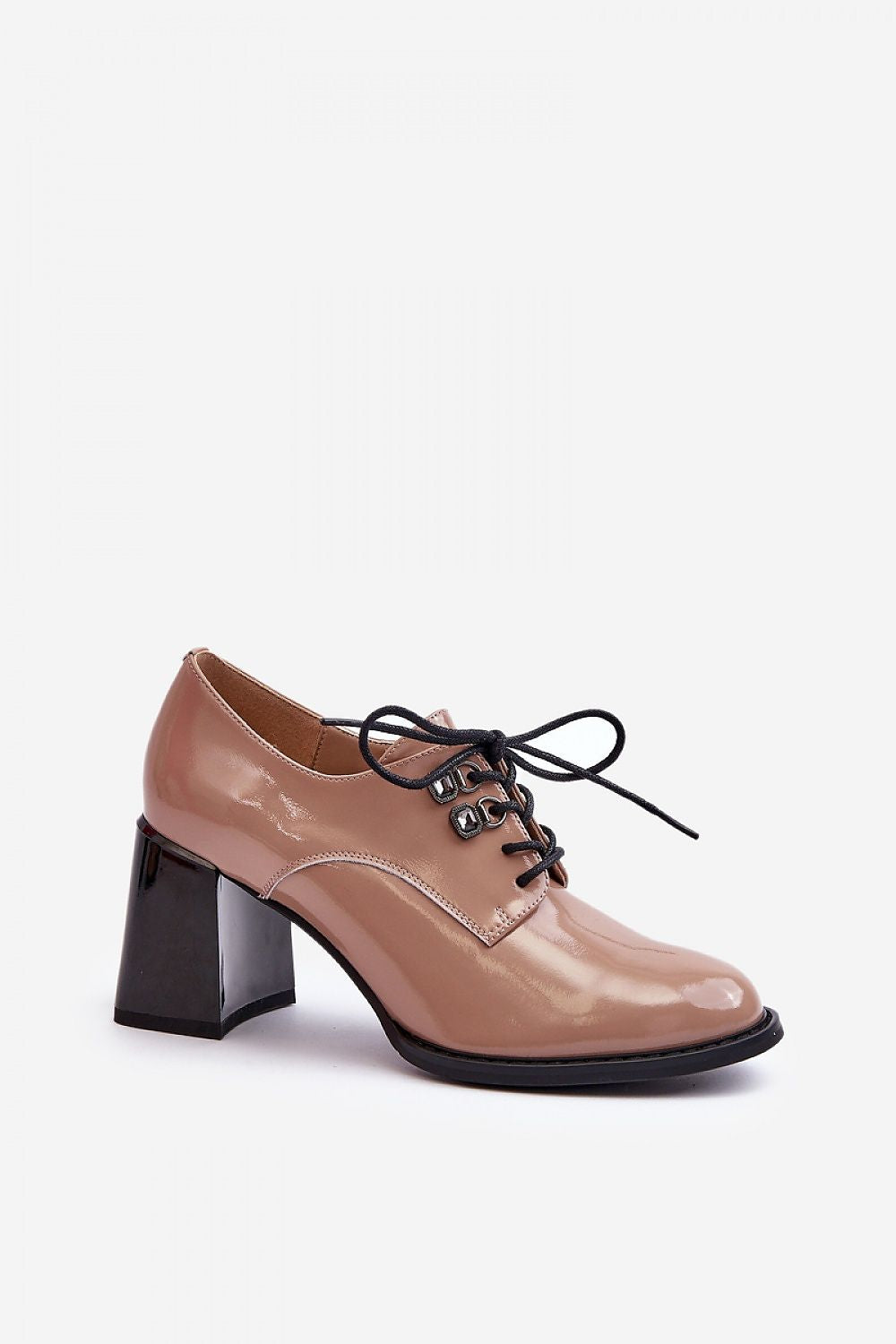 beige heeled low shoes alternate angle