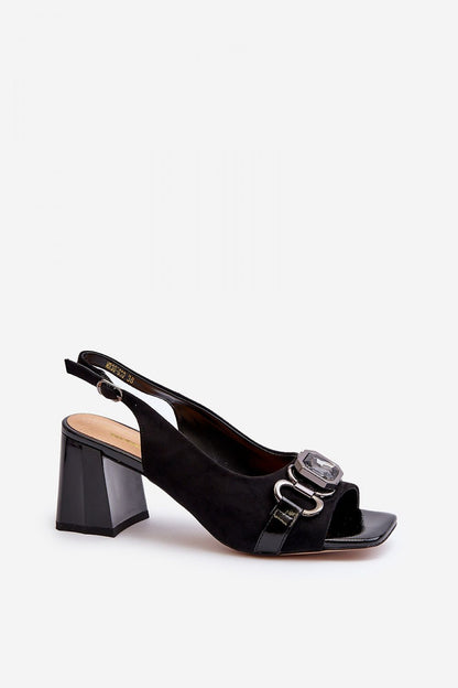 black heel sandals alternate angle