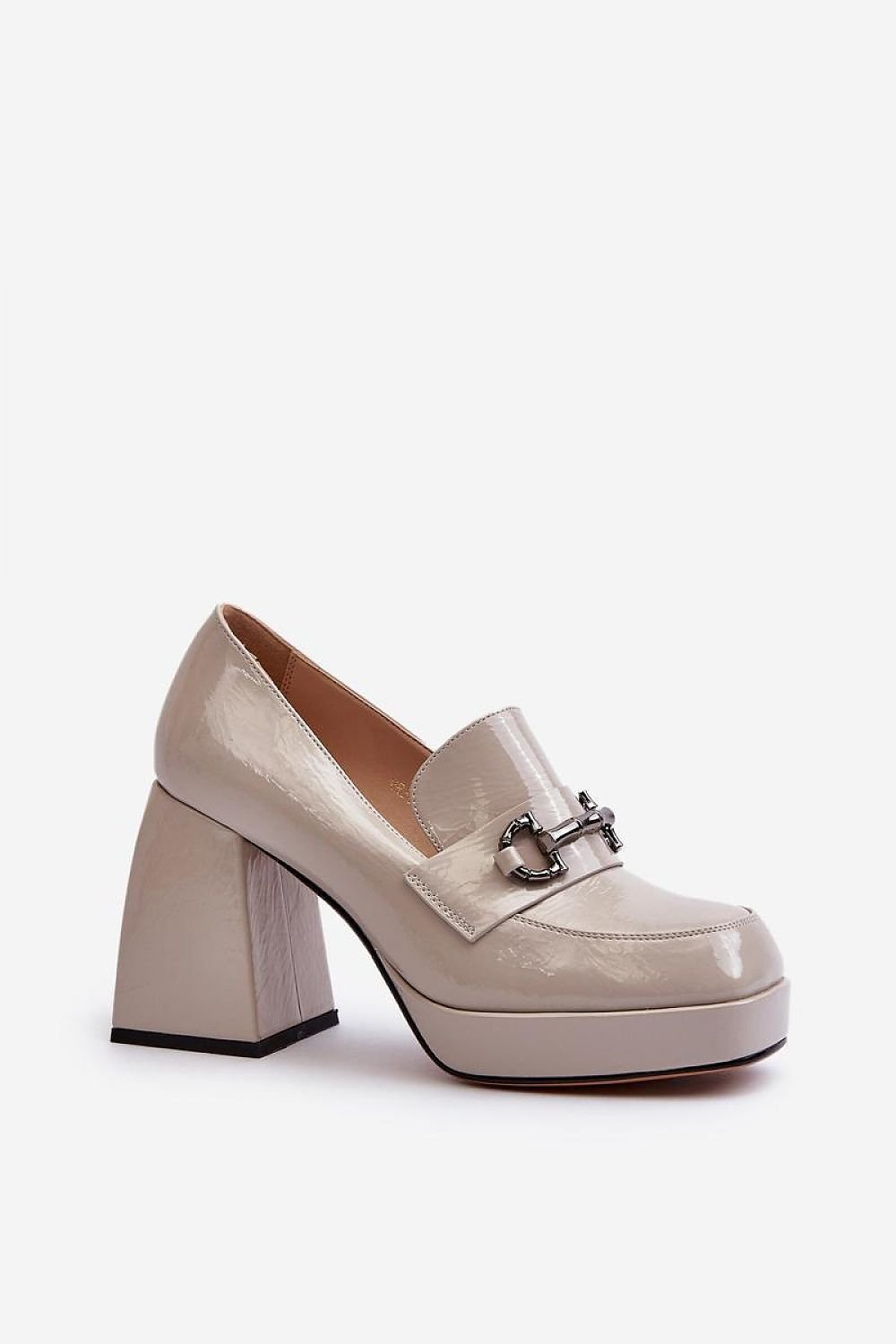 grey heeled low shoes alternate angle