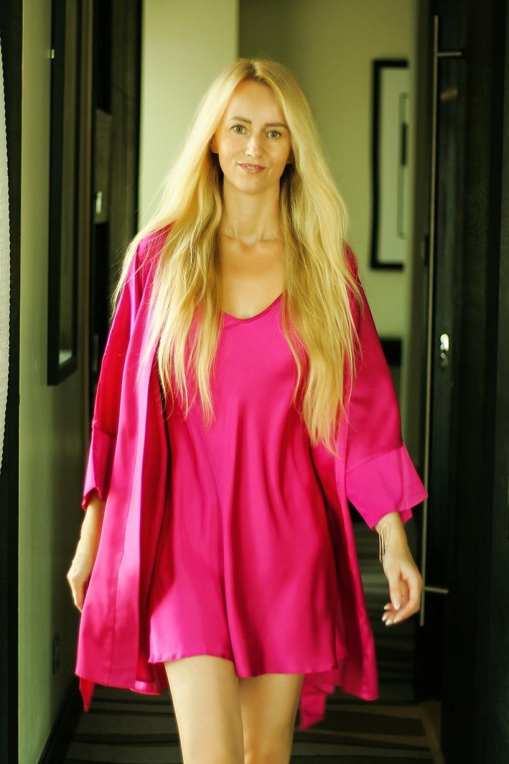 red satin maxi sexy shirt view 12