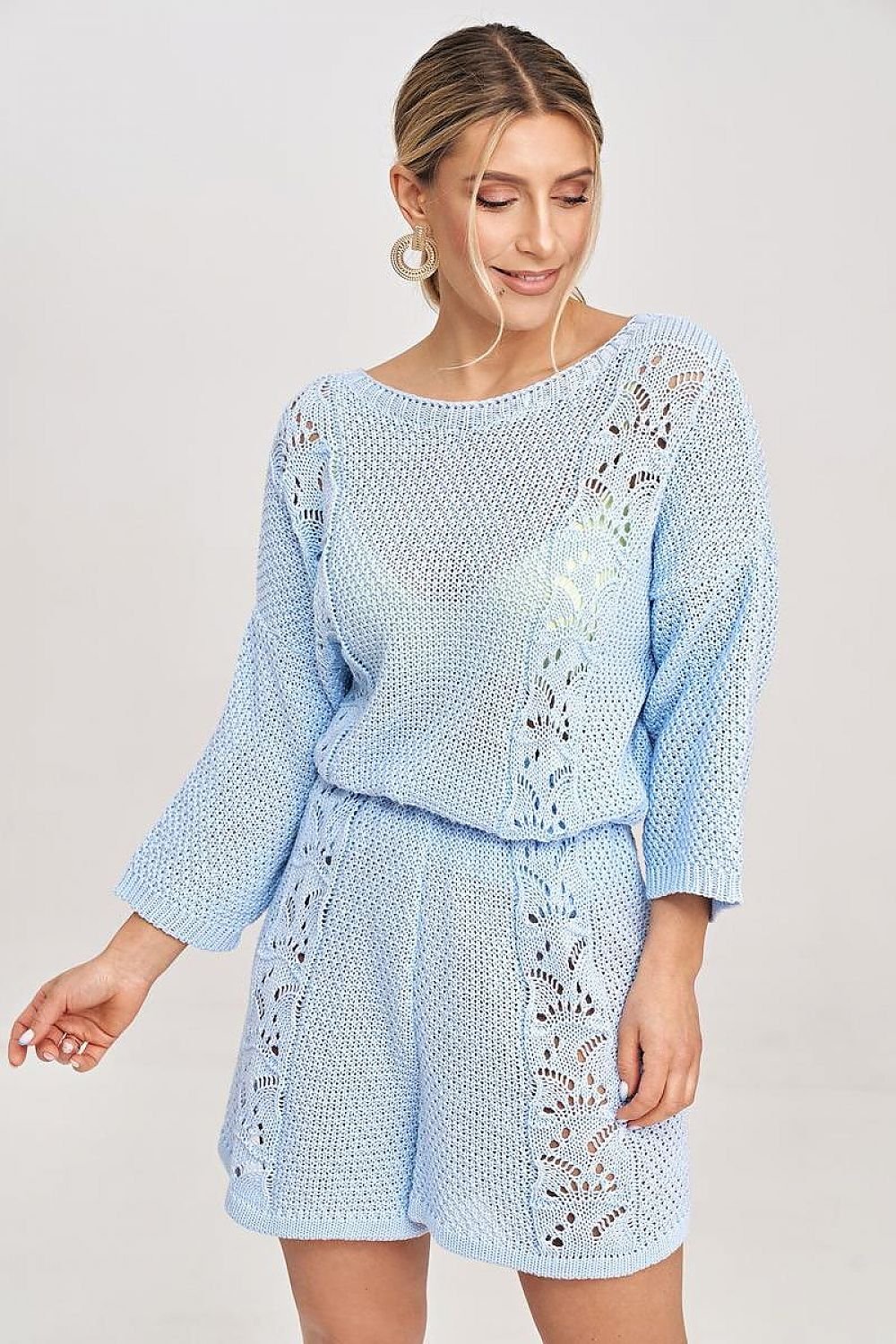 beige lace matching set view 6