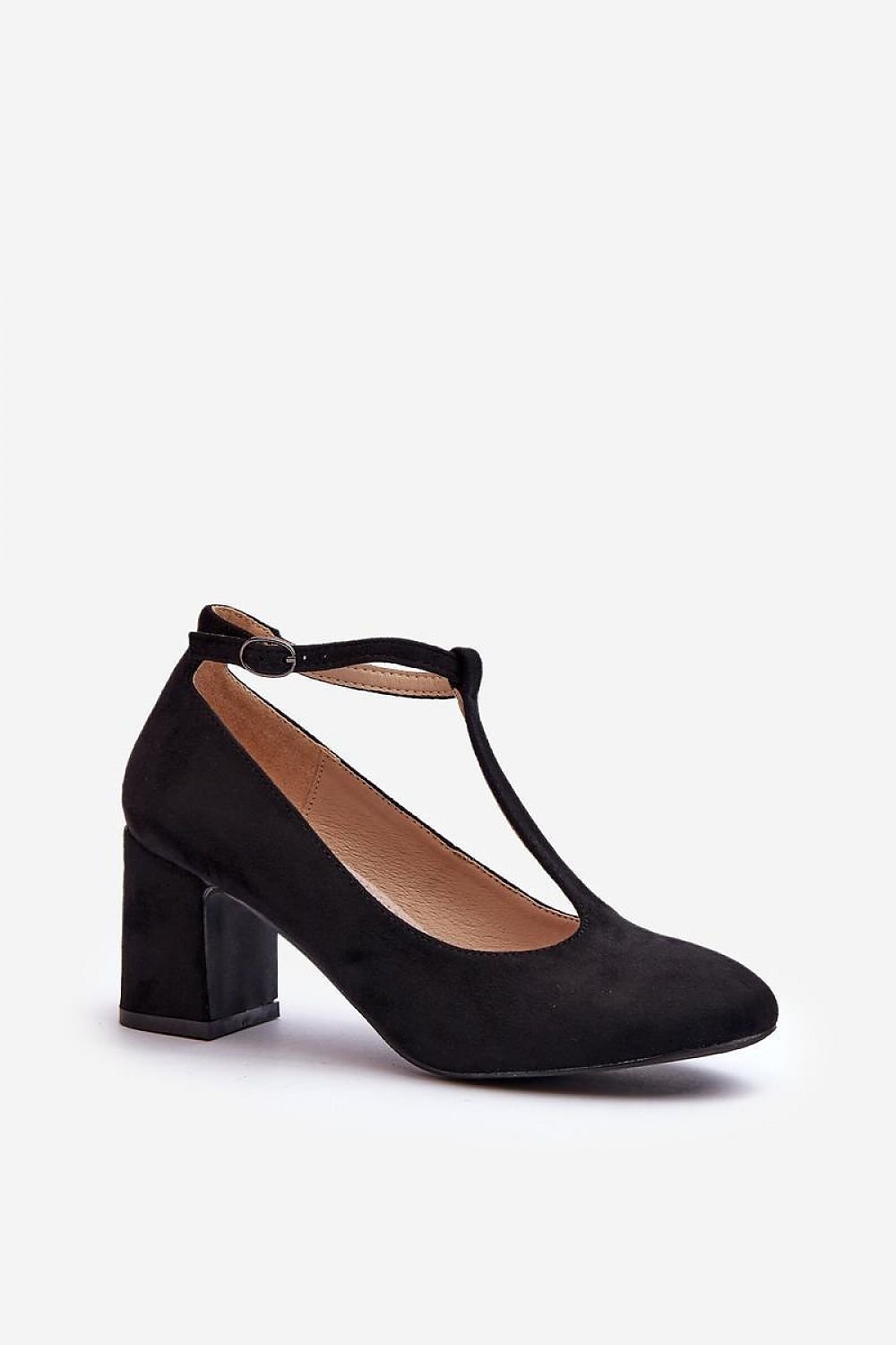 black block heel pumps alternate angle