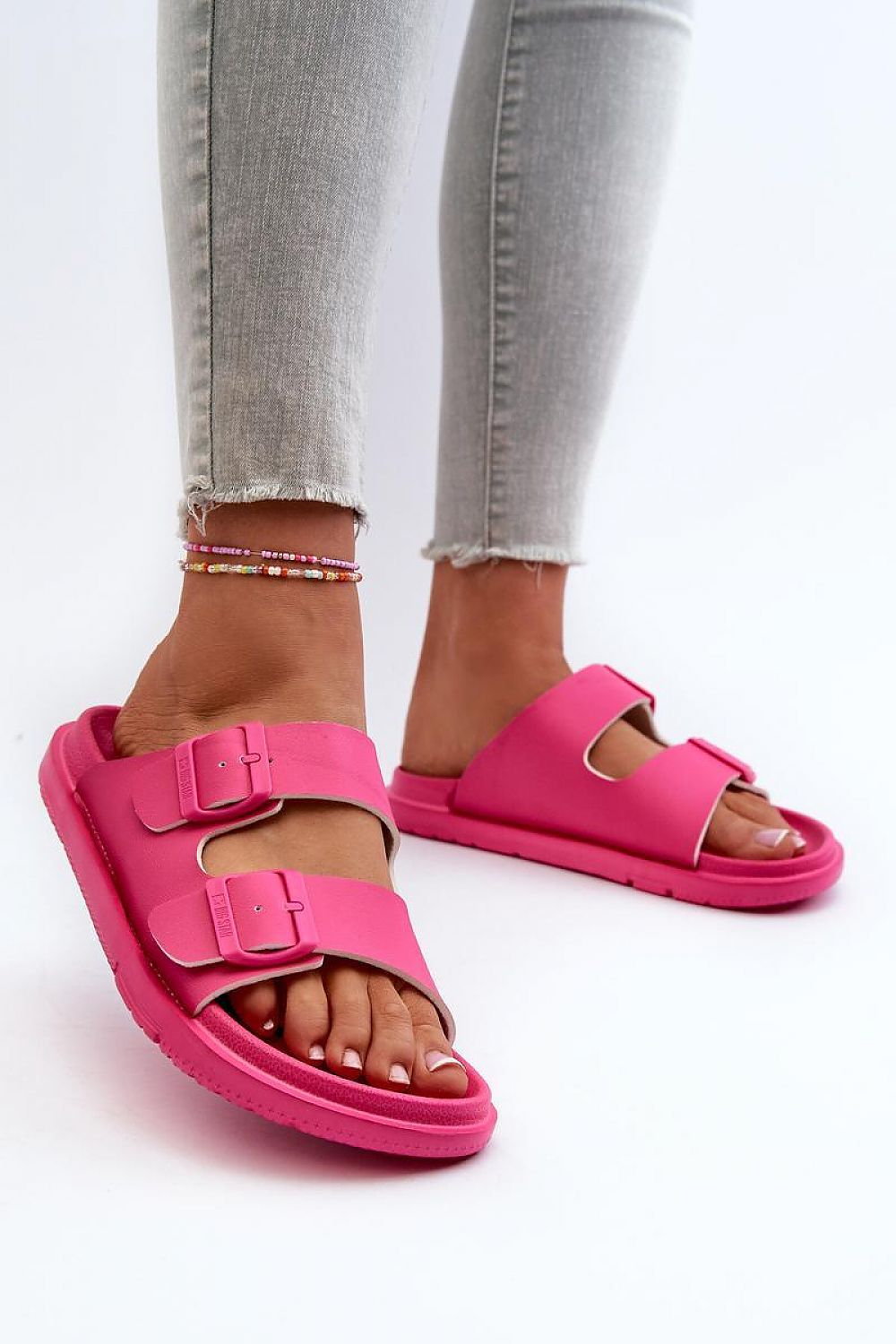 pink flip-flops side view