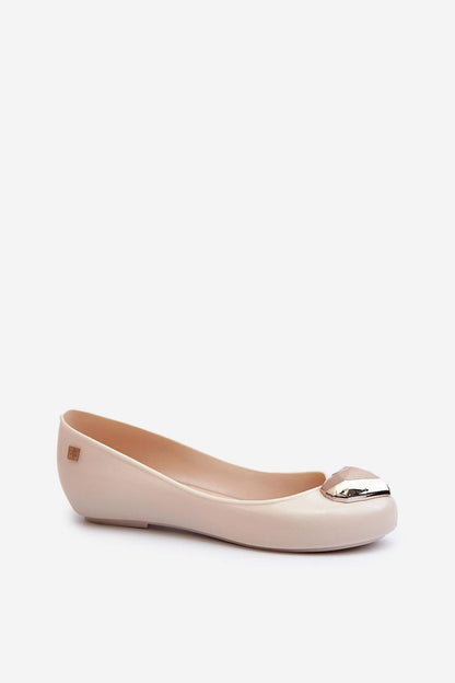 beige ballet flats side view