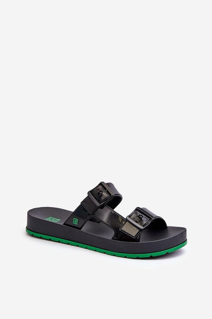 black flip-flops alternate angle