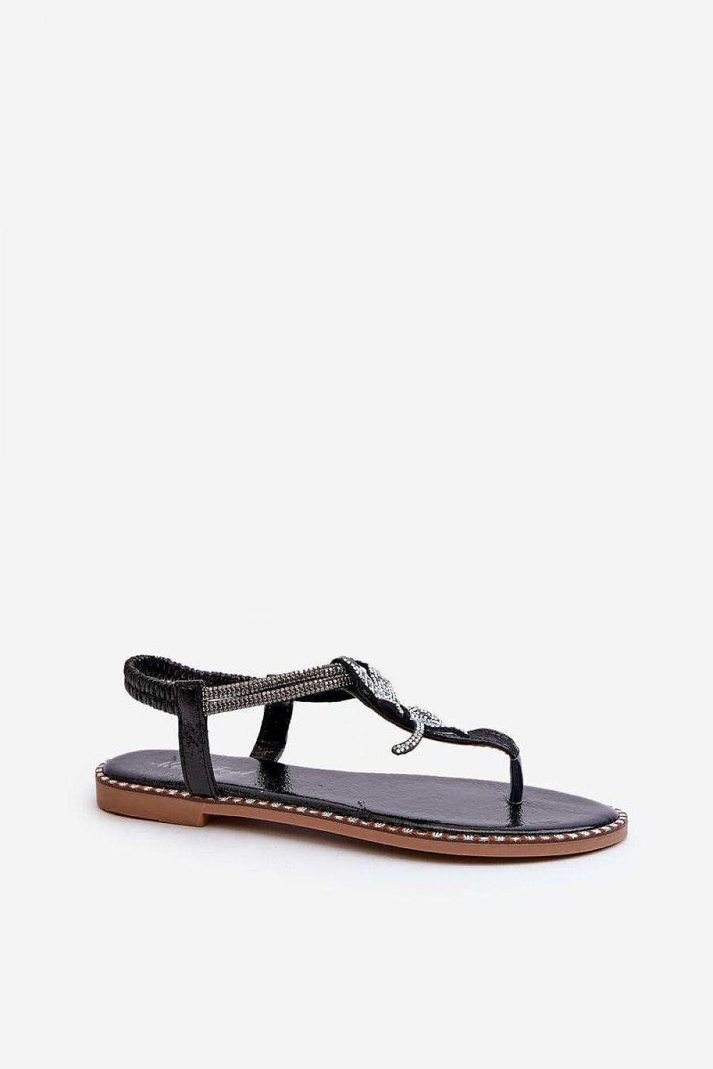 black sandals alternate angle