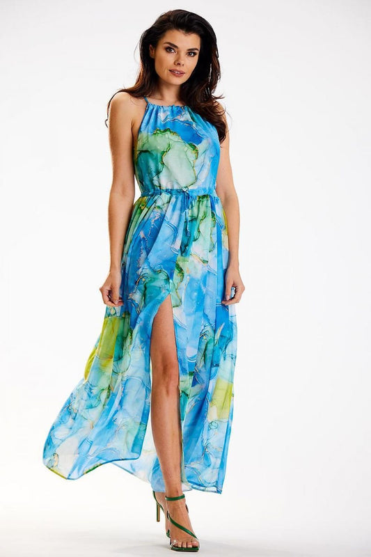 multicolor day dress front view