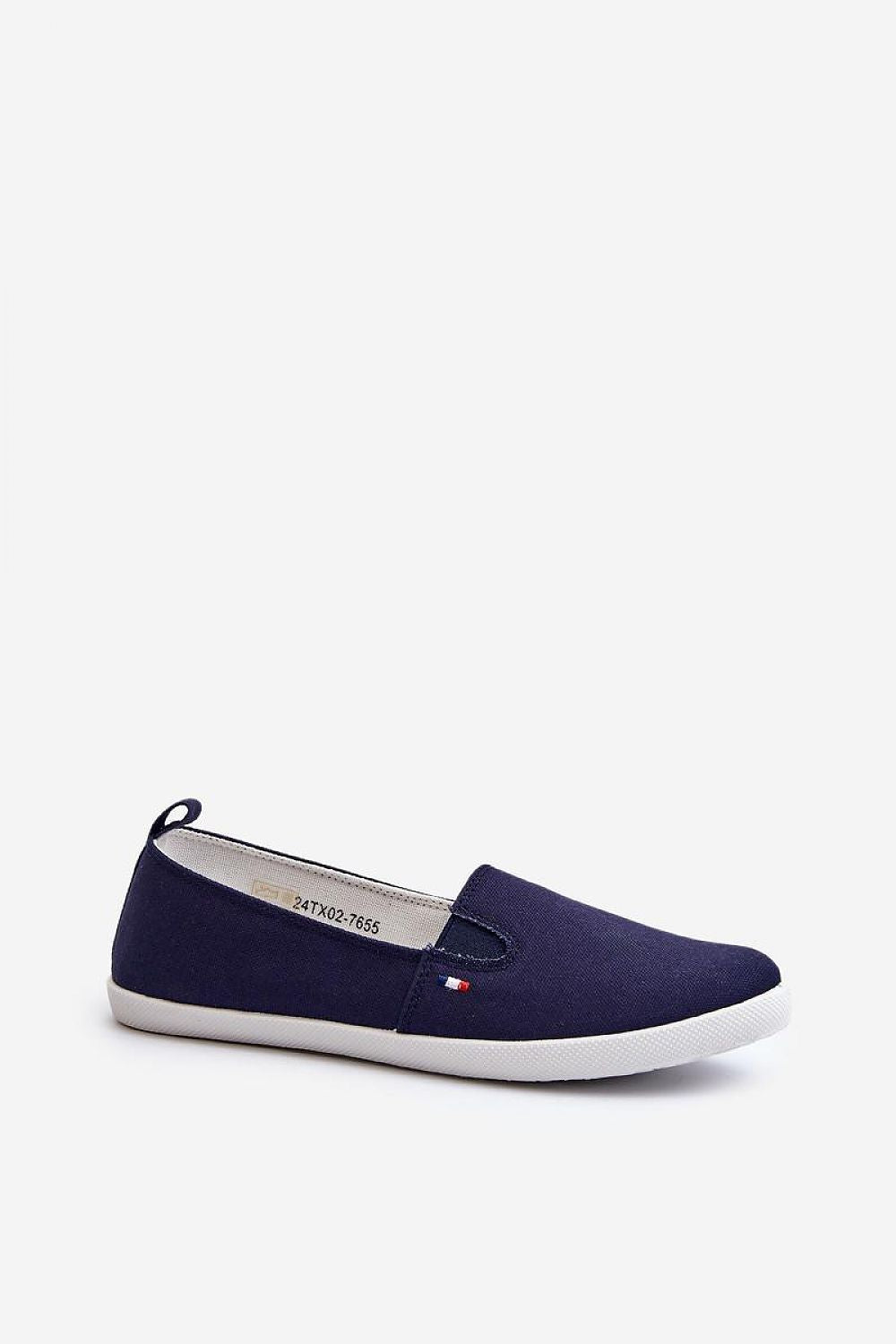 navy blue sneakers alternate angle