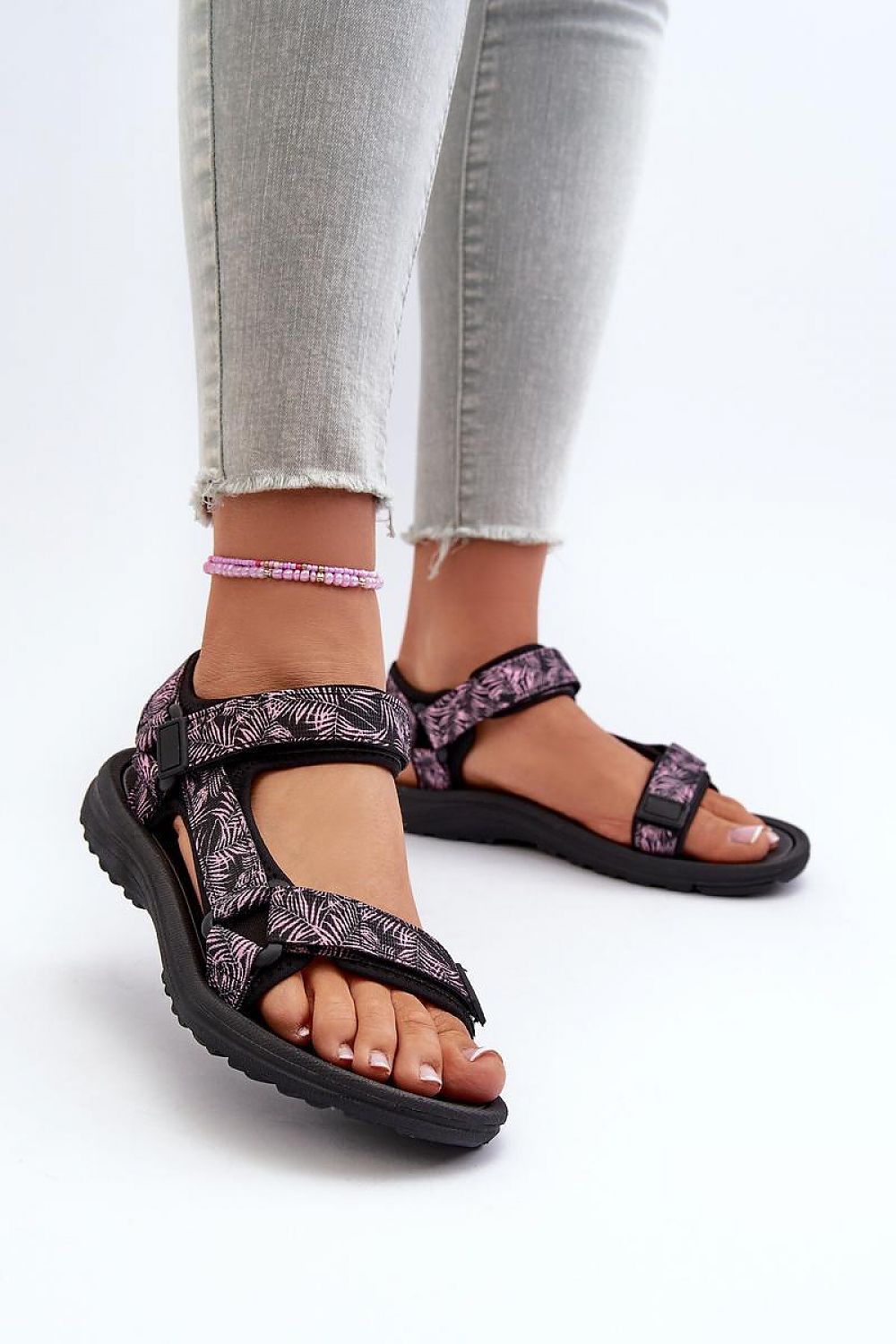 pink sandals alternate angle