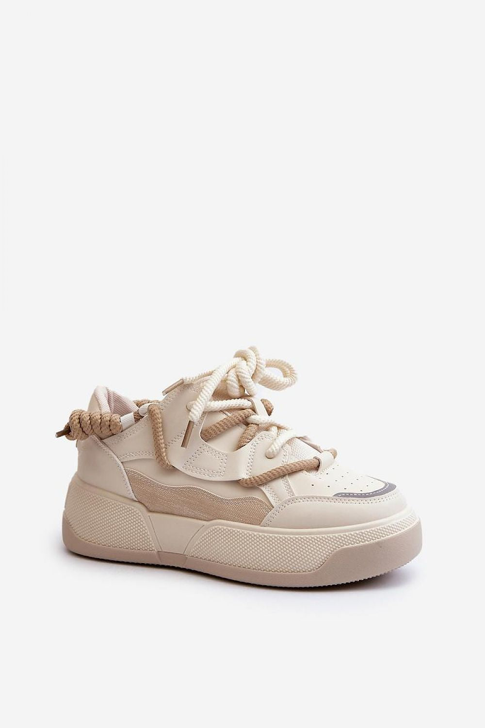beige sport shoes alternate angle